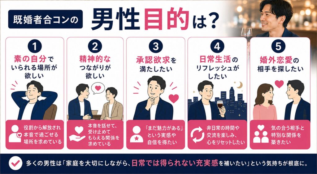 既婚者合コンの男性目的